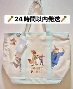 ディズニーストア ズートピア 10周年 トートバッグ ニック ジュディ