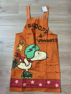 レア 昭和レトロ 日本製 snoopy スヌーピー エプロン ポケット付き
