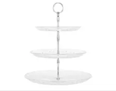 ケーキスタンド 果物 お菓子皿 デザート 3段 展示用 透明 パーティー用