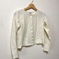 【グリーンレーベルリラクシング】長袖カーディガン