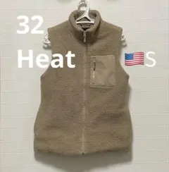 Costco 32 HEAT ベージュ フリースベスト Sサイズ
