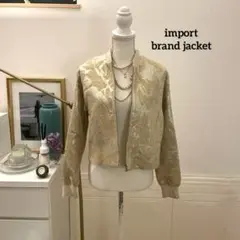 【5万円】import brand ジャガードデザイン　ブルゾン
