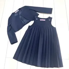 キャサリンコテージ　紺　お受験　フォーマル　ワンピーススーツ120