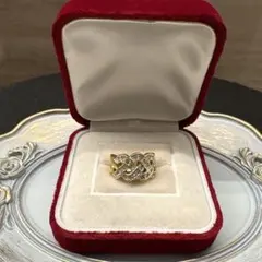 ヴィンテージ　ゴールド デザインリング