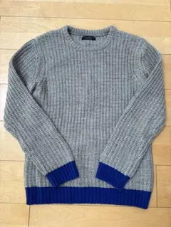 RAGEBLUE グレー/ブルー ニットセーター M