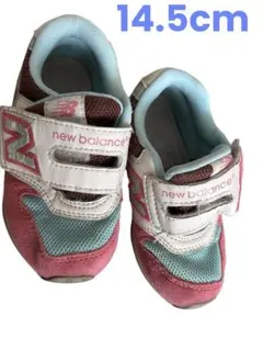 New Balance スニーカー 14.5cmピンク/水色