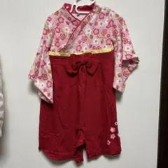 花柄 着物スタイル セレモニードレス 90cm