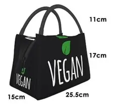 VEGAN ロゴ ランチバッグ 保冷バッグのサムネイル