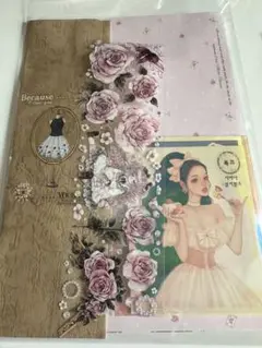 海外マステ・女の子ステッカー・デザインペーパーセット☆6