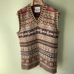 BEAMS PLUS別注 Jamieson’s フェアアイルニットベストS英国製