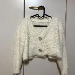 シャギーニットカーディガン