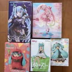 初音ミク フィギュア 5点セット 桜ミク 雪ミク クロミ ザク 初音ミク フィギュア 5点セット 桜ミク 雪ミク クロミ ザク - メルカリ