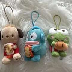 サンリオ はぴだんぶい ポチャッコ ハンギョドン けろけろけろっぴ マスコット