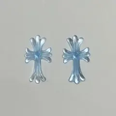 にゃ様専用　大 4つ クロスパーツ　クロム　十字架パーツ　ネイルパーツ