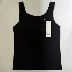 UNIQLO AIRism エアリズム　ブラタンクトップ　ブラック　M