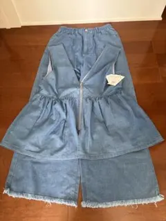 レプシィム　ゆきは企画　スーヒヤデニムセットアップ　ライトブルー