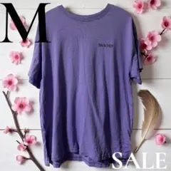 「即日発送」M COLZA BROADEN ロゴ入り 半袖Tシャツ 紫