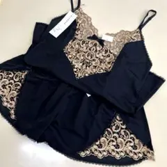 ルシアン　キャミソール & タップパンツ セット　ブラック ペチコートのサムネイル