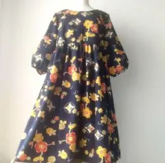 む*う様 【匿名配送】着物リメイク ワンピース ウール ギャザーワンピース