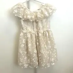 H&M 刺繍ベビードレス　ノースリーブ