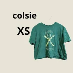 colsie ASPEN SKI CLUB Tシャツ XS グリーン
