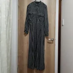 ZARA WOMAN チェック柄シャツワンピース S
