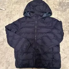 ユニクロ　キッズダウン　フード取り外し可！ ネイビー　150