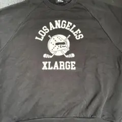 XLARGE スウェット 半袖トレーナー ブラック Lサイズのサムネイル