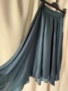 soeur アシンメトリーフレアスカート グリーンのサムネイル
