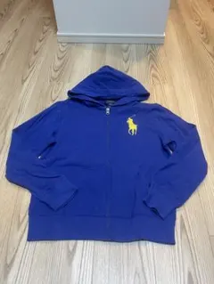Ralph Lauren ビッグポニー　青　ブルー　パーカー　春カラー　Y2K