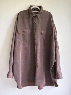 【SPRAY PREMIUM】 コーデュロイシャツ Mサイズ ブラウン
