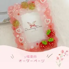 ★y様専用オーダーページ★ ホイップデコ トレカケース 硬質ケース いちご