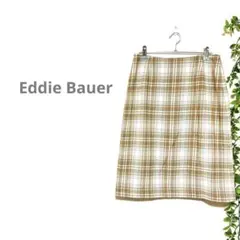 【Eddie Bauer エディーバウアー】ひざ丈　スカート　チェック　ベージュのサムネイル