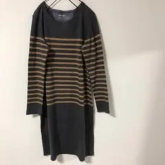 ★エディーバウアー ワンピース ボーダー柄 グレー