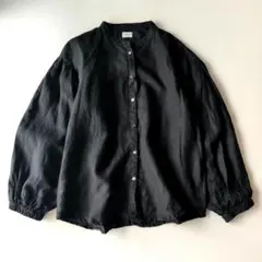 2024美品　アーバンリサーチドアーズ　リネンタックボリュームスリーブブラウス