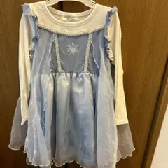 アナと雪の女王 FROZEN エルサ 長袖ワンピース 120