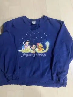 00s ディズニー Disney Store ボロスウェット XLのサムネイル