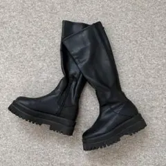 JEANASIS ビガーロングブーツ ブラック Mサイズ 厚底のサムネイル