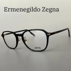 エルメネジルドゼニア サングラス サーモントブロー グレー ガンメタ 