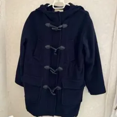 FRAY I.D 毛80アンゴラ13% 暖かコート　日本製　ネイビー