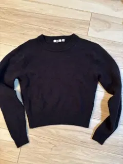UNIQLO U ユニクロユー ブラック 長袖ニット S