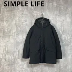 専用【SIMPLE LIFE】　TEXBRID ダウンコート　フーデッドコート