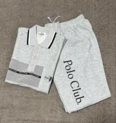Polo Club ルームウェアセット グレー　半袖　長ズボン　Ｍ　未使用