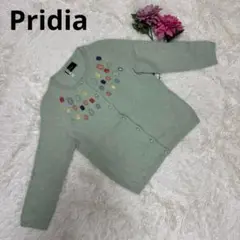 【美品希少】Pridia ニットセーター 長袖　アンゴラ混