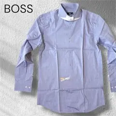HUGO BOSS ドレスシャツ スリムフィット 長袖シャツ M ブルー 38