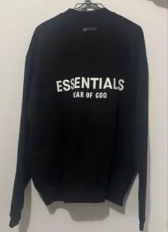 ESSENTIALS FEAR OF GOD ブラック スウェット
