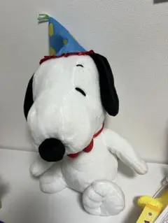 スヌーピー ぬいぐるみ 中型 帽子付き
