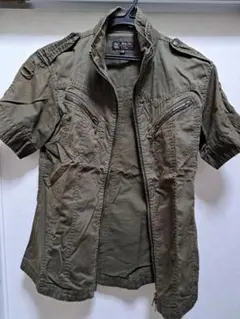 MICHEL KLEIN 半袖シャツ サイズ48 オリーブ