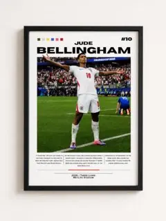 ジュード・ベリンガム イングランド代表 A4ポスター 枠有り
