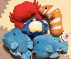 海の生き物　ぬいぐるみ　5個セット